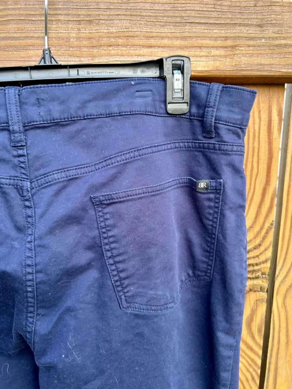 Banana Republic Pants Stretch Cotton Mens 38x32 Blue Preppy Navy